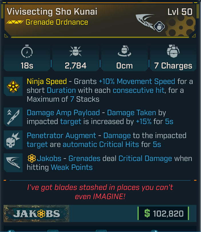 #7 Vivisecting Sho Kunai