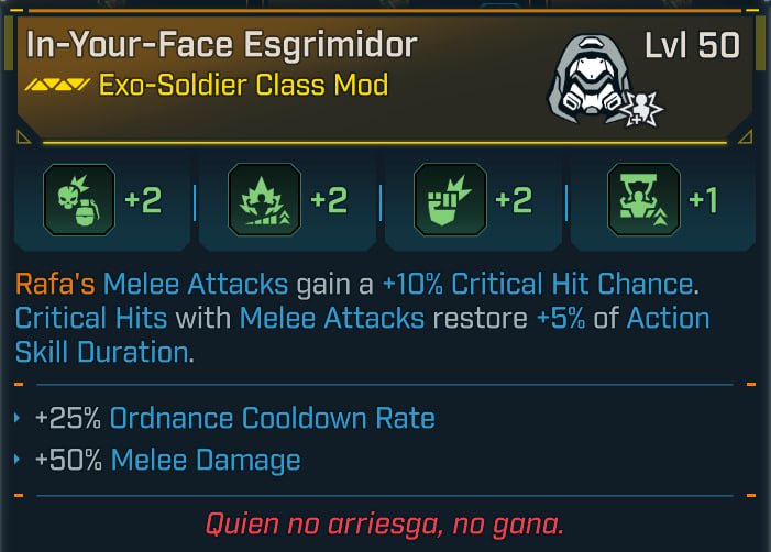 #217 In Your Face Esgrimidor v2