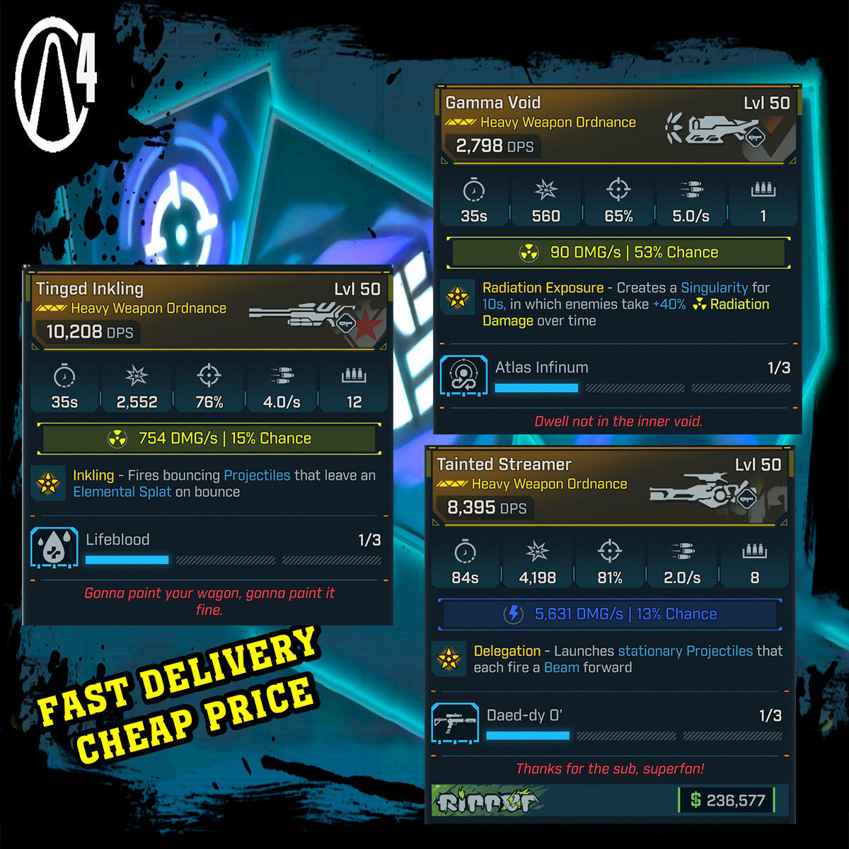 NON MODDED WEAPONS GEAR #5 BORDERLANDS 4
