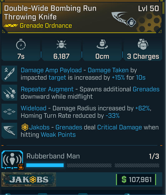 #4 Double-Wide Bombing Run Throwing Knife