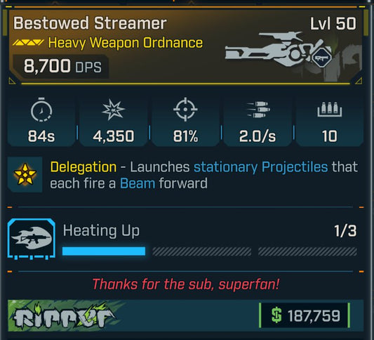 #123 Bestowed Streamer