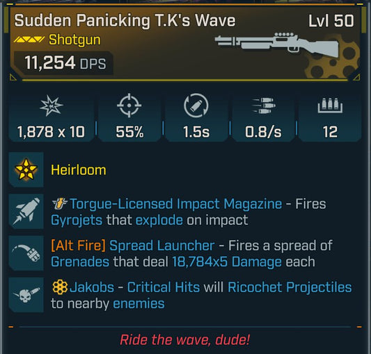 #133 Sudden Panicking T.K`s wave