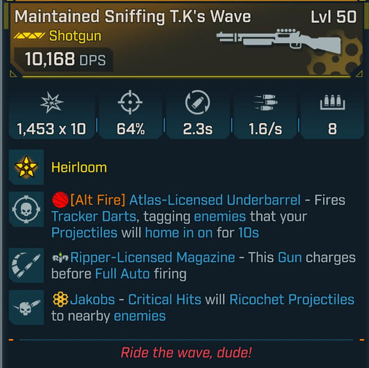 #135 Maintained Sniffing T.Ks Wave