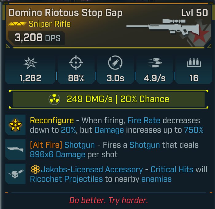 #140  Domino Riotous Stop Gap