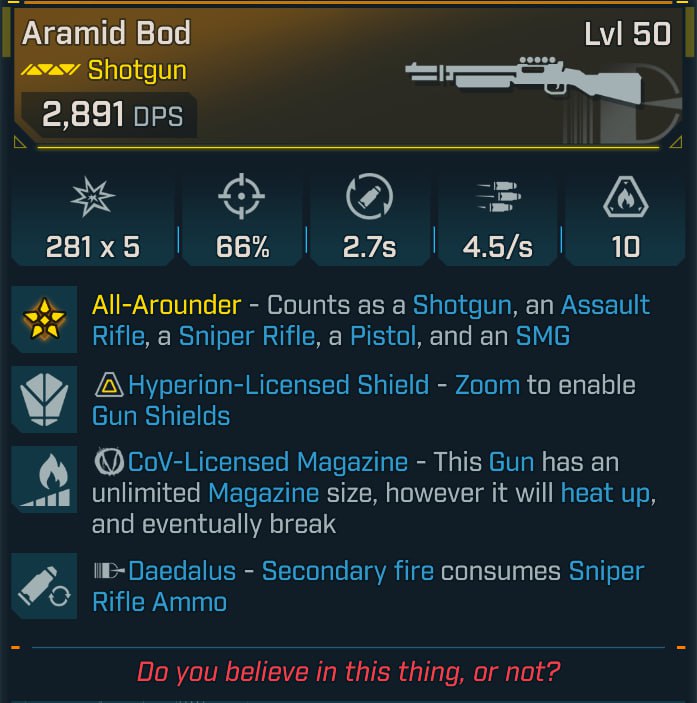 #141 Aramid Bod