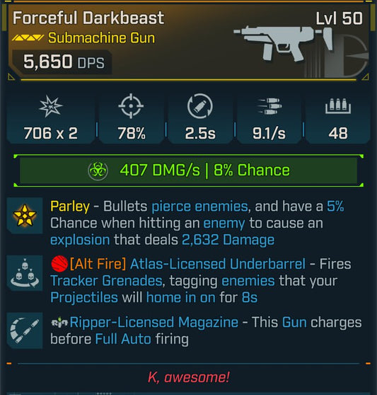#176 Forceful Darkbeast