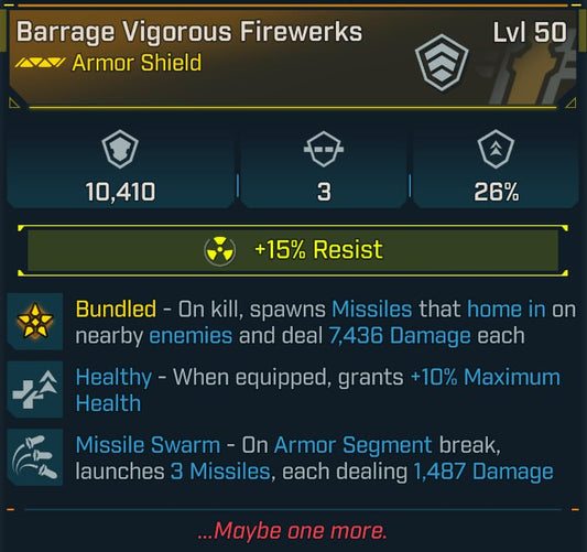 #195 Barrage Vigorous Firewerks