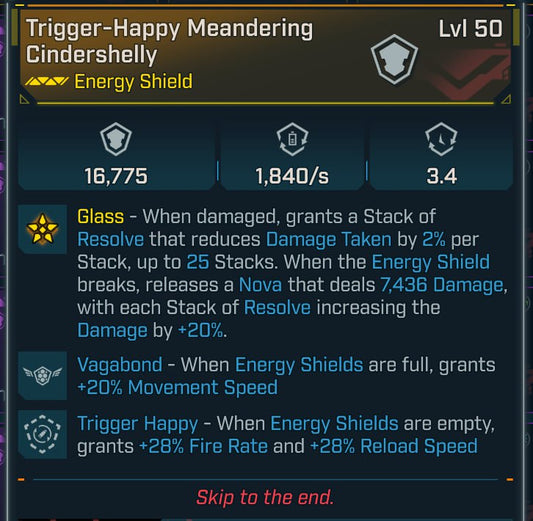 #201 Trigger Happy Meandering Cindershelly