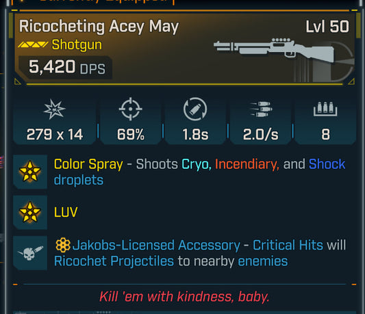 #40 Ricocheting Acey May MODDED