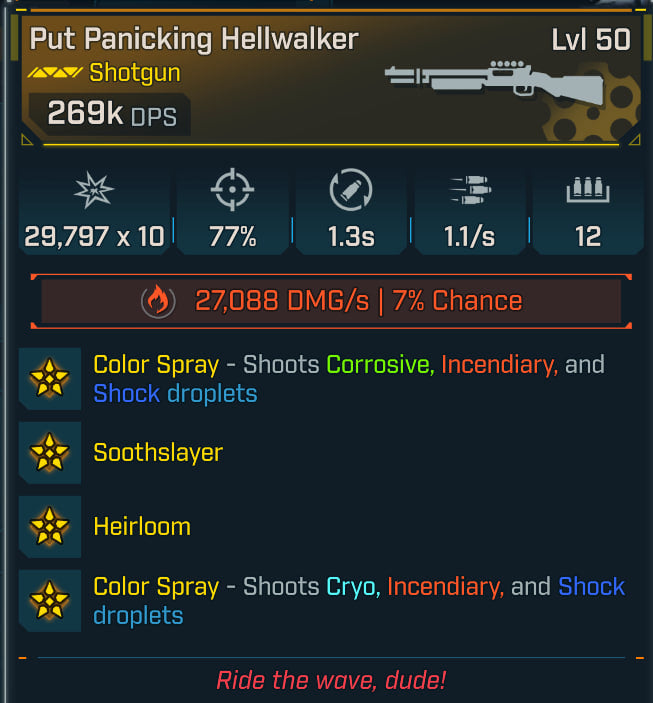 #49 Put Panicking Hellwalker 269k GOD DPS MODDED