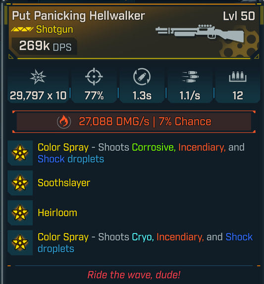#49 Put Panicking Hellwalker 269k GOD DPS MODDED
