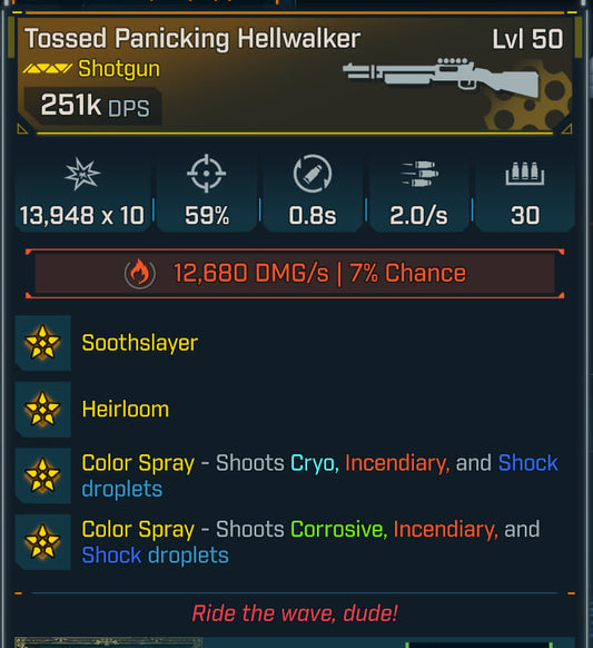 #50 Tossed Panicking Hellwalker 251k dps MODDED