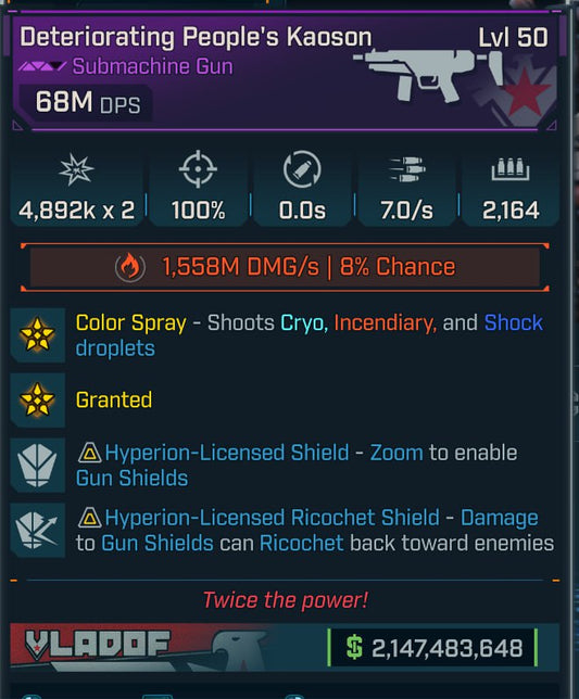 #666 KAOSIN 1 shot DPS v2